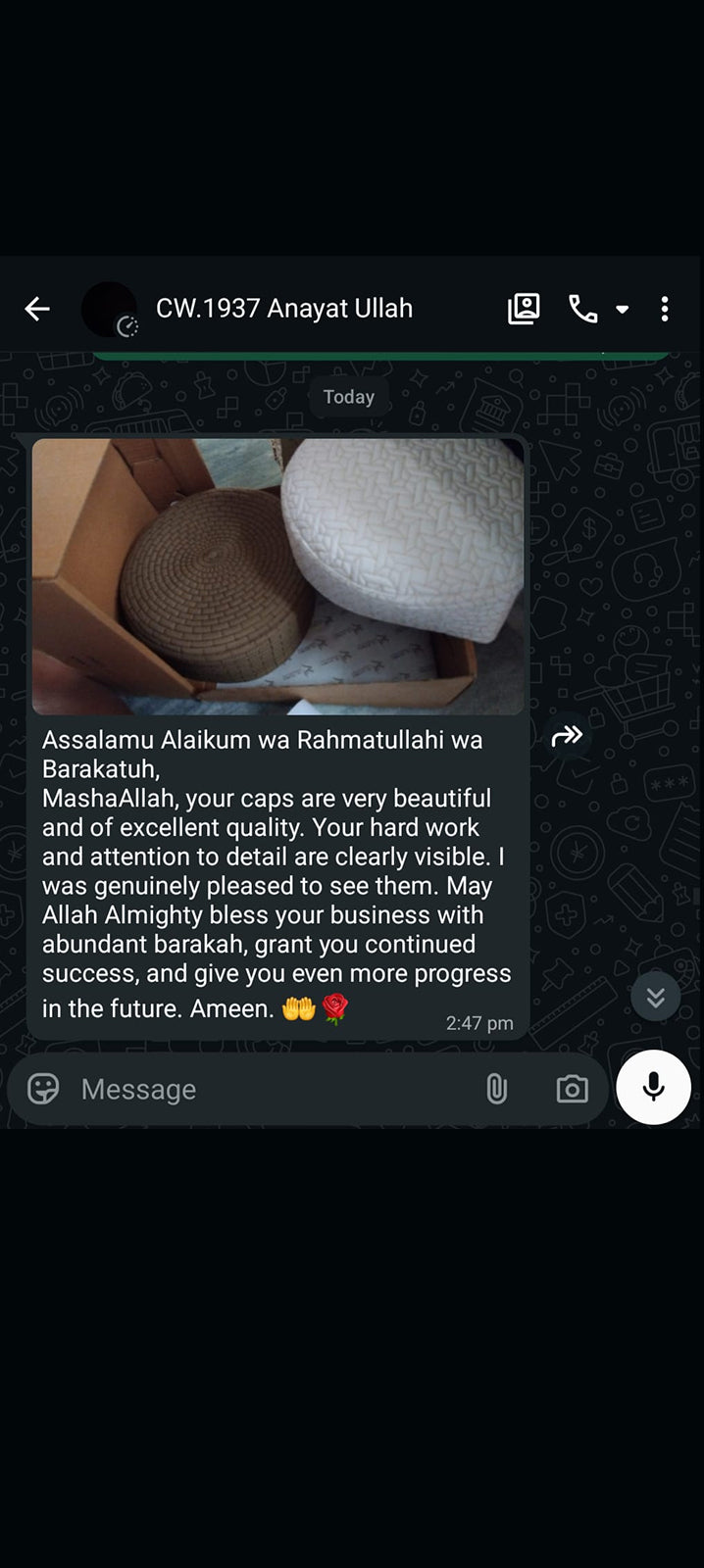 Customer Review Screenshot